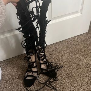 Strappy heels